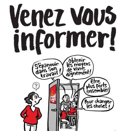 Nouveaux syndiqués … VENEZ VOUS INFORMER