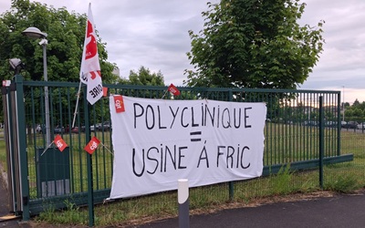 Belle mobilisation des salariés-es de la polyclinique à Mâcon !