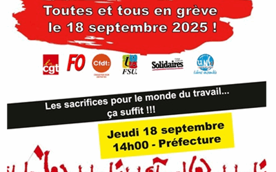 Le 18  septembre à Mâcon : toutes et tous devant la préfécture à14h00 !!!