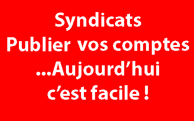 Dépôt des comptes annuels des organisations syndicales…