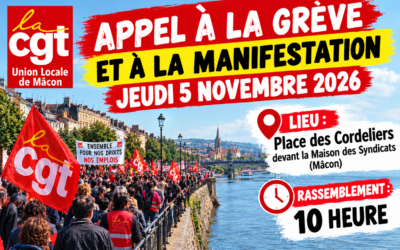 LE 5 NOVEMBRE, ON ARRÊTE LE TRAVAIL ET ON SE FAIT ENTENDRE !