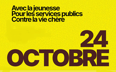 24 octobre, la CGT appelle à participer aux manifestations et à préparer le 5 novembre !